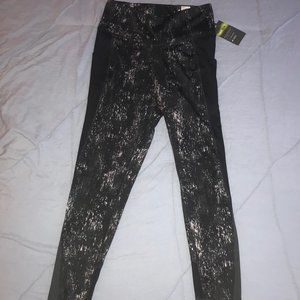 Black Patterned Leggings